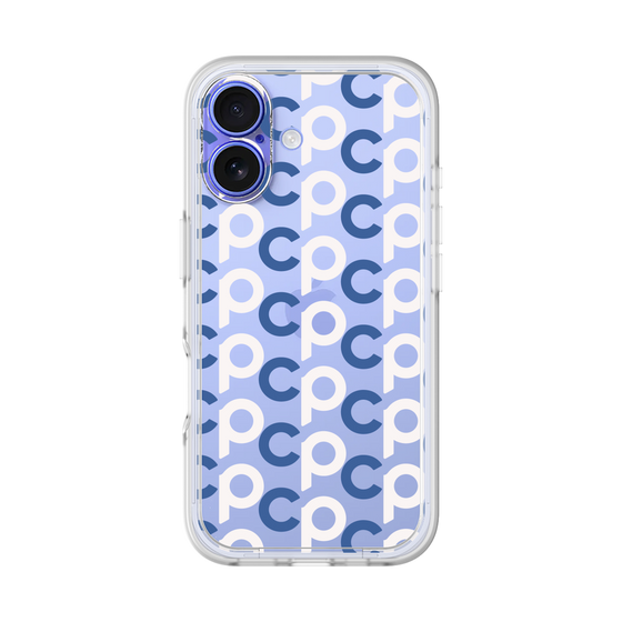 プレミアムパネル［ オリジナル - CASEPLAYイニシャル総柄 - ネイビー ］