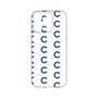 プレミアムパネル［ オリジナル - CASEPLAYイニシャル総柄 - ネイビー ］