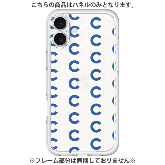 プレミアムパネル［ オリジナル - CASEPLAYイニシャル総柄 - ネイビー ］