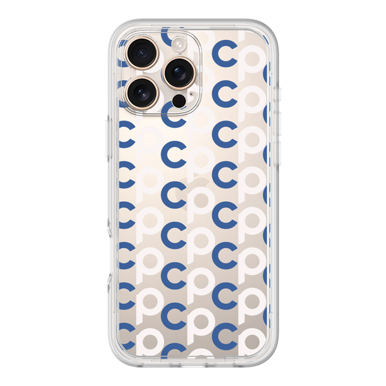 プレミアムパネル［ オリジナル - CASEPLAYイニシャル総柄 - ネイビー ］