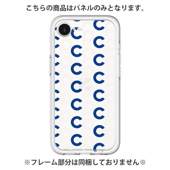 プレミアムパネル［ オリジナル - CASEPLAYイニシャル総柄 - ネイビー ］