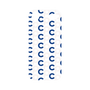 プレミアムパネル［ オリジナル - CASEPLAYイニシャル総柄 - ネイビー ］