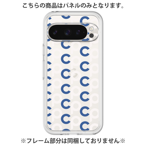 プレミアムパネル［ オリジナル - CASEPLAYイニシャル総柄 - ネイビー ］