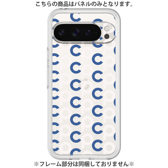 プレミアムパネル［ オリジナル - CASEPLAYイニシャル総柄 - ネイビー ］