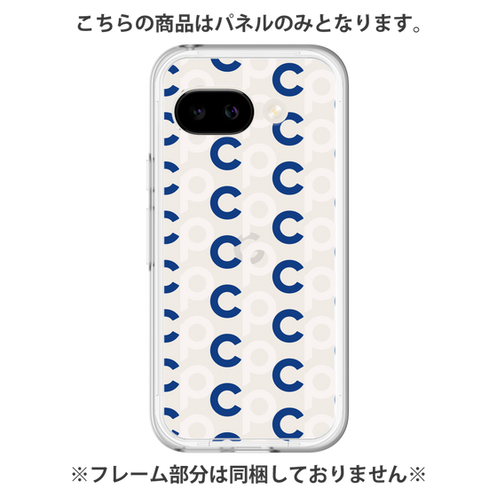 プレミアムパネル［ オリジナル - CASEPLAYイニシャル総柄 - ネイビー ］