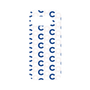 プレミアムパネル［ オリジナル - CASEPLAYイニシャル総柄 - ネイビー ］