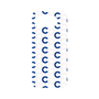 プレミアムパネル［ オリジナル - CASEPLAYイニシャル総柄 - ネイビー ］