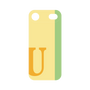 プレミアムパネル［ オリジナル - initial color line - U yellow ］