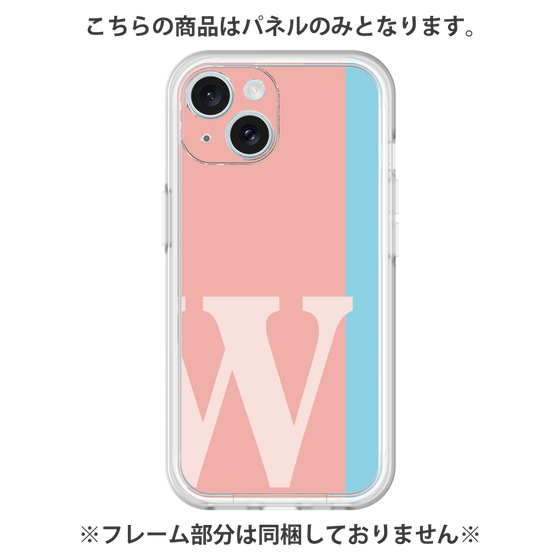 プレミアムパネル［ オリジナル - initial color line - W pink ］