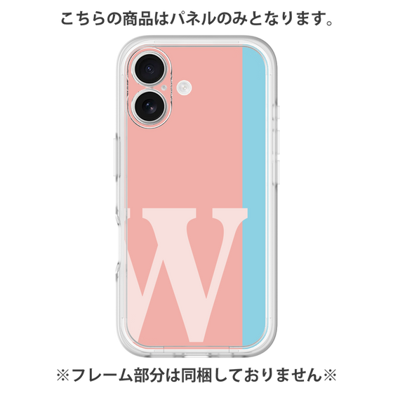 プレミアムパネル［ オリジナル - initial color line - W pink ］