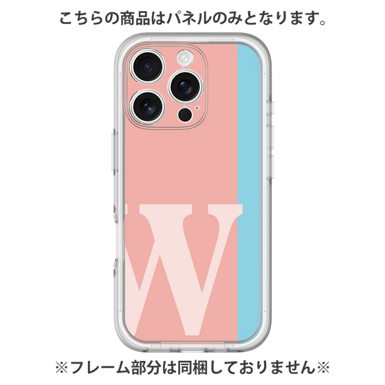 プレミアムパネル［ オリジナル - initial color line - W pink ］