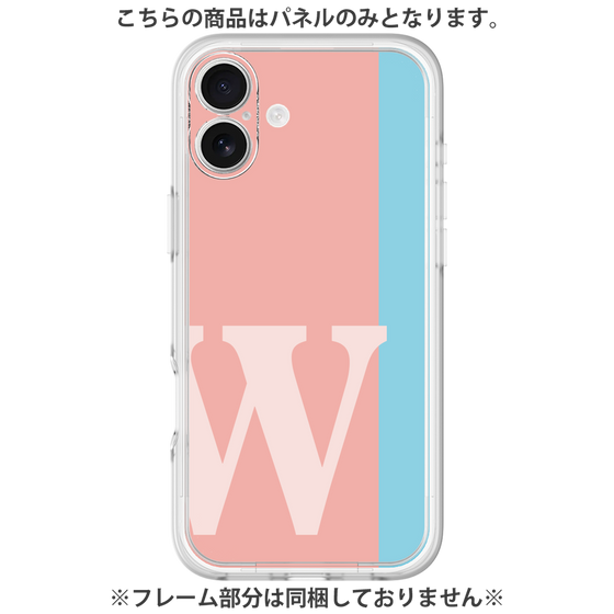 プレミアムパネル［ オリジナル - initial color line - W pink ］