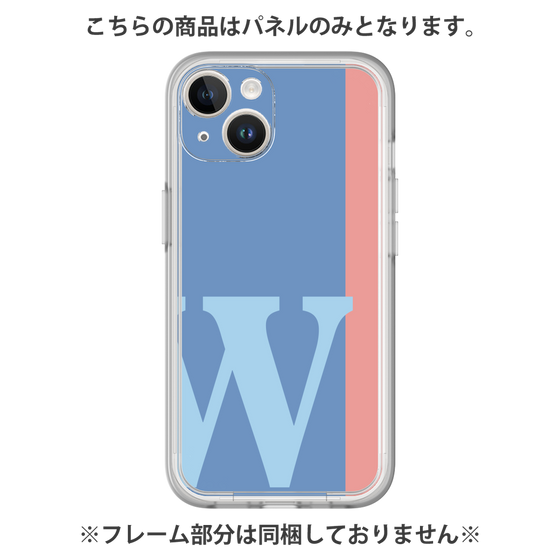 プレミアムパネル［ オリジナル - initial color line - W blue ］
