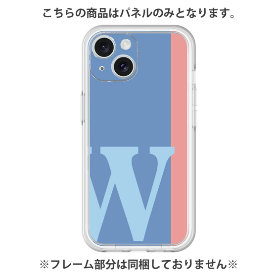 プレミアムパネル［ オリジナル - initial color line - W blue ］