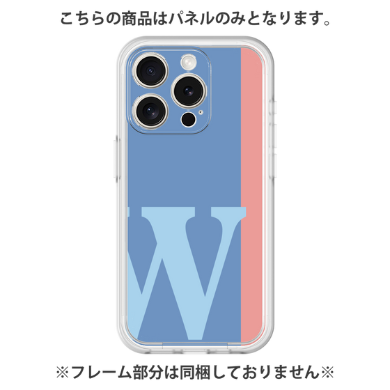 プレミアムパネル［ オリジナル - initial color line - W blue ］