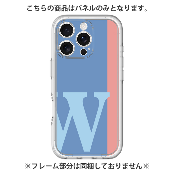 プレミアムパネル［ オリジナル - initial color line - W blue ］