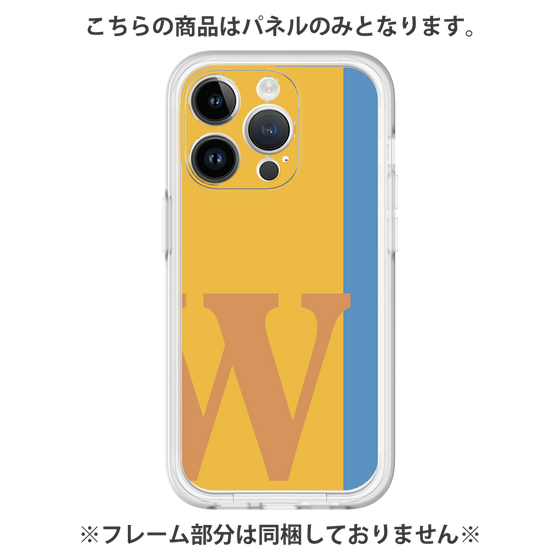 プレミアムパネル［ オリジナル - initial color line - W orange ］
