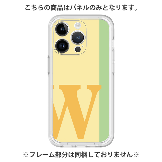 プレミアムパネル［ オリジナル - initial color line - W yellow ］