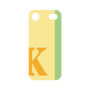 プレミアムパネル［ オリジナル - initial color line - K yellow ］