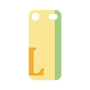 プレミアムパネル［ オリジナル - initial color line - L yellow ］