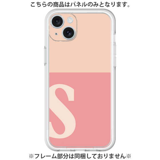 プレミアムパネル［ オリジナル - initial two tone - S pink ］