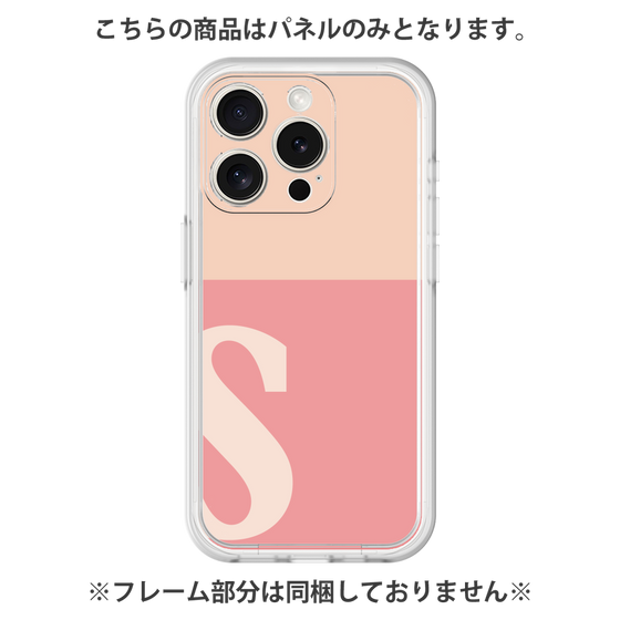 プレミアムパネル［ オリジナル - initial two tone - S pink ］