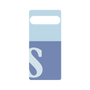 プレミアムパネル［ オリジナル - initial two tone - S blue ］