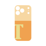 プレミアムパネル［ オリジナル - initial two tone - T orange ］