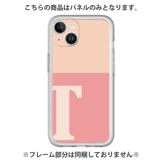 プレミアムパネル［ オリジナル - initial two tone - T pink ］