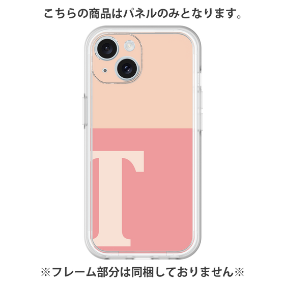 プレミアムパネル［ オリジナル - initial two tone - T pink ］