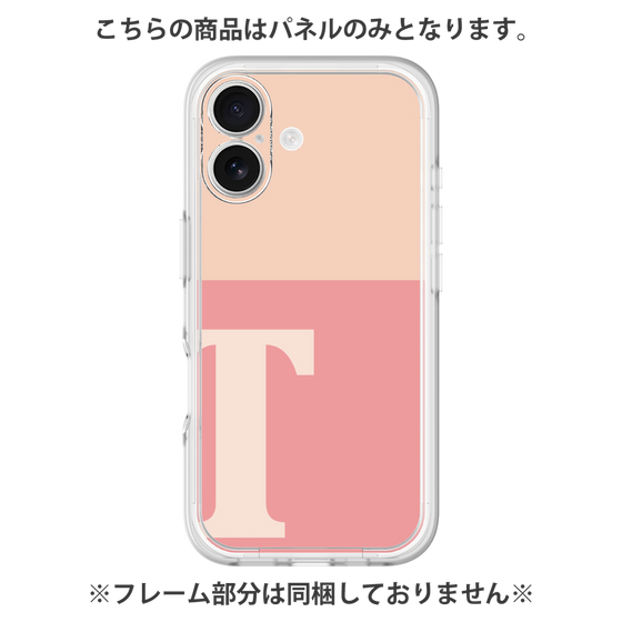 プレミアムパネル［ オリジナル - initial two tone - T pink ］