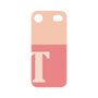 プレミアムパネル［ オリジナル - initial two tone - T pink ］