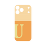 プレミアムパネル［ オリジナル - initial two tone - U orange ］