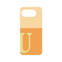プレミアムパネル［ オリジナル - initial two tone - U orange ］