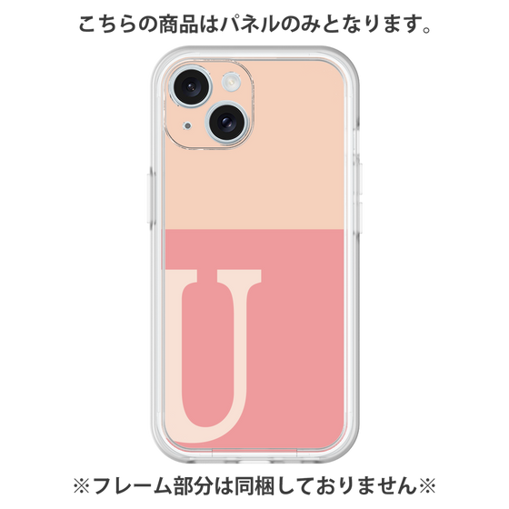 プレミアムパネル［ オリジナル - initial two tone - U pink ］