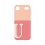 プレミアムパネル［ オリジナル - initial two tone - U pink ］