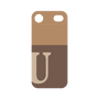 プレミアムパネル［ オリジナル - initial two tone - U brown ］