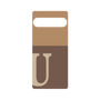 プレミアムパネル［ オリジナル - initial two tone - U brown ］