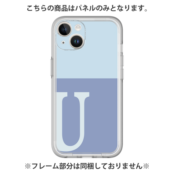 プレミアムパネル［ オリジナル - initial two tone - U blue ］