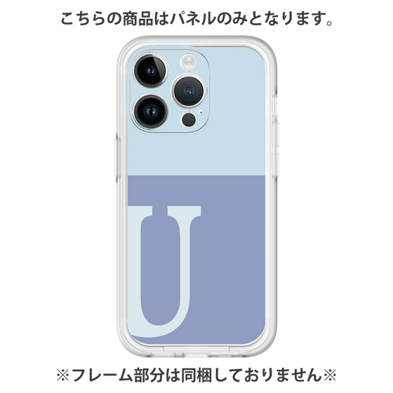 プレミアムパネル［ オリジナル - initial two tone - U blue ］
