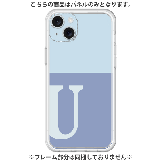 プレミアムパネル［ オリジナル - initial two tone - U blue ］