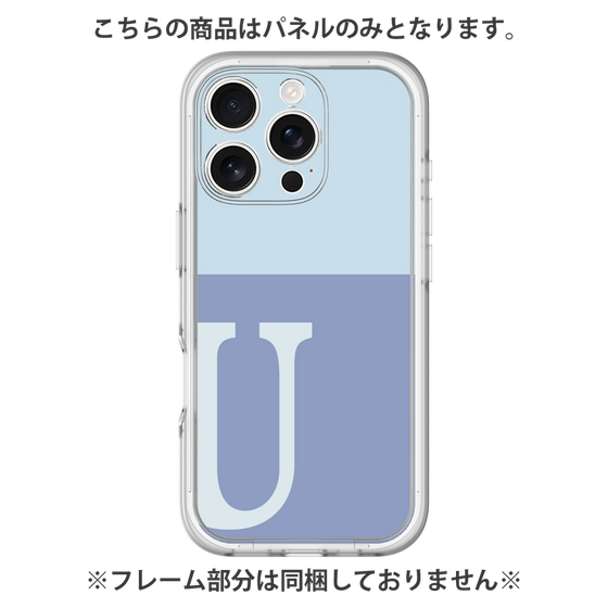 プレミアムパネル［ オリジナル - initial two tone - U blue ］