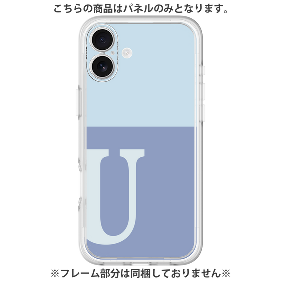 プレミアムパネル［ オリジナル - initial two tone - U blue ］