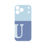 プレミアムパネル［ オリジナル - initial two tone - U blue ］
