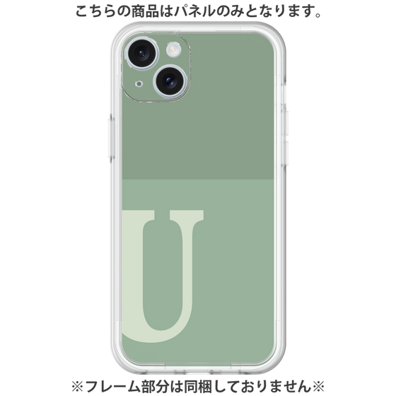 プレミアムパネル［ オリジナル - initial two tone - U green ］