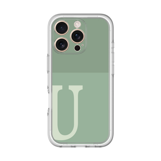 プレミアムパネル［ オリジナル - initial two tone - U green ］