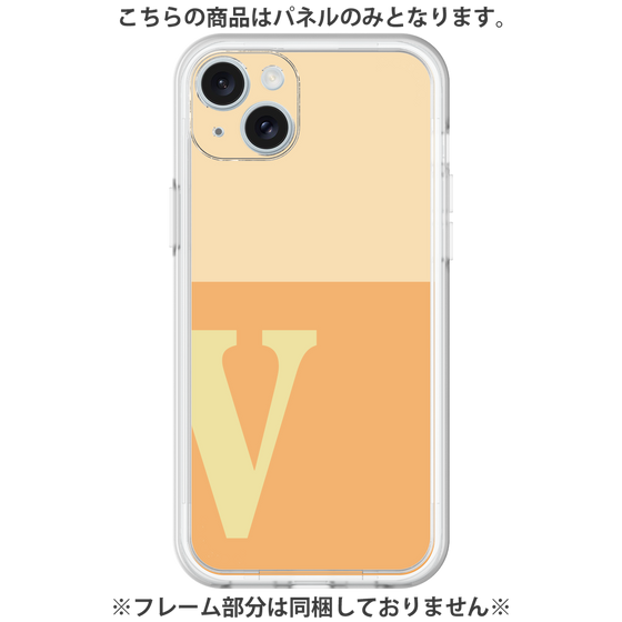 プレミアムパネル［ オリジナル - initial two tone - V orange ］