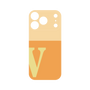 プレミアムパネル［ オリジナル - initial two tone - V orange ］