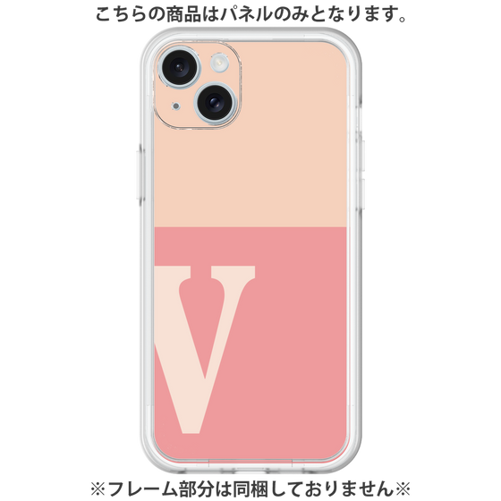 プレミアムパネル［ オリジナル - initial two tone - V pink ］