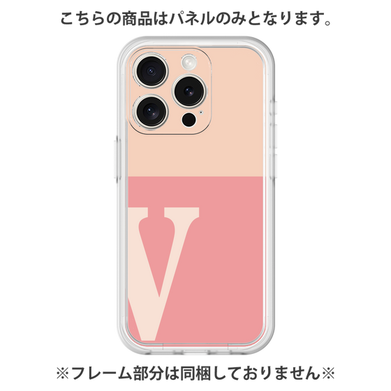 プレミアムパネル［ オリジナル - initial two tone - V pink ］